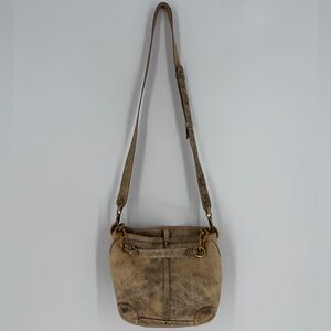 Jerome Dreyfuss Tanguy Rare Supple Leather Distressed Gold Chain Slouchy Bag